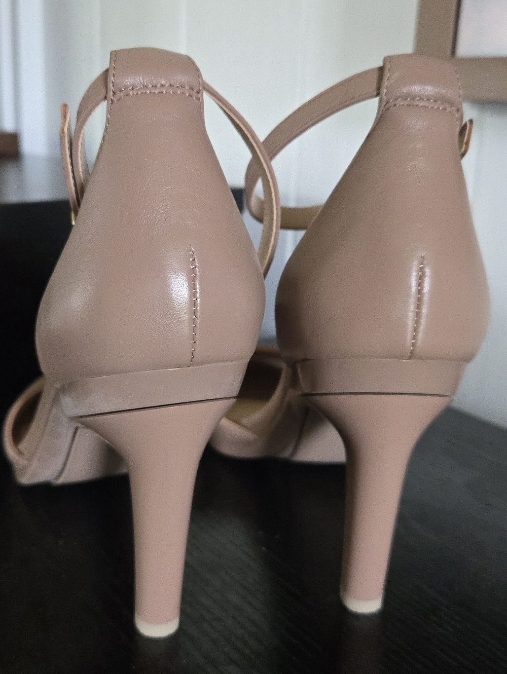 Pashion Jocelyn Summer Heel/Sandal Latte Leather - Picture 3 of 10